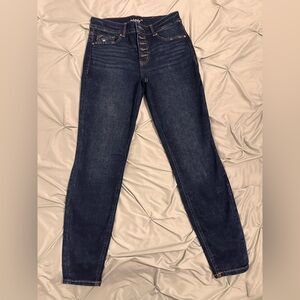 Edge Dark Blue High Rise Women's Jeans